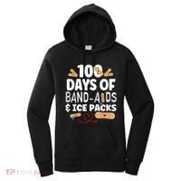 100 Days Band Aids & Ice Packs Nurse 100 Days Of School Women's Hoodie thumb 0