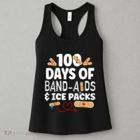 100 Days Band Aids & Ice Packs Nurse 100 Days Of School Women's Tank Top thumb 3