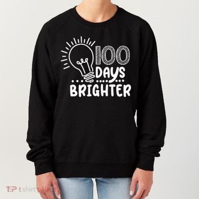 100 Days Brighter Funny Back To School Women's Sweatshirt