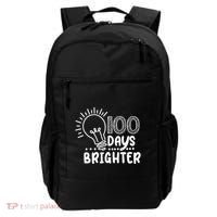 100 Days Brighter Funny Back To School Backpack thumb 0
