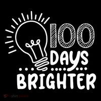 100 Days Brighter Funny Back To School Coaster thumb 2