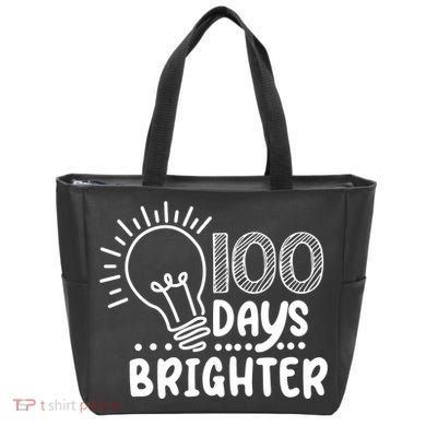 100 Days Brighter Funny Back To School Tote Bag