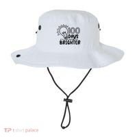 100 Days Brighter Funny Back To School Bucket Hat thumb 0