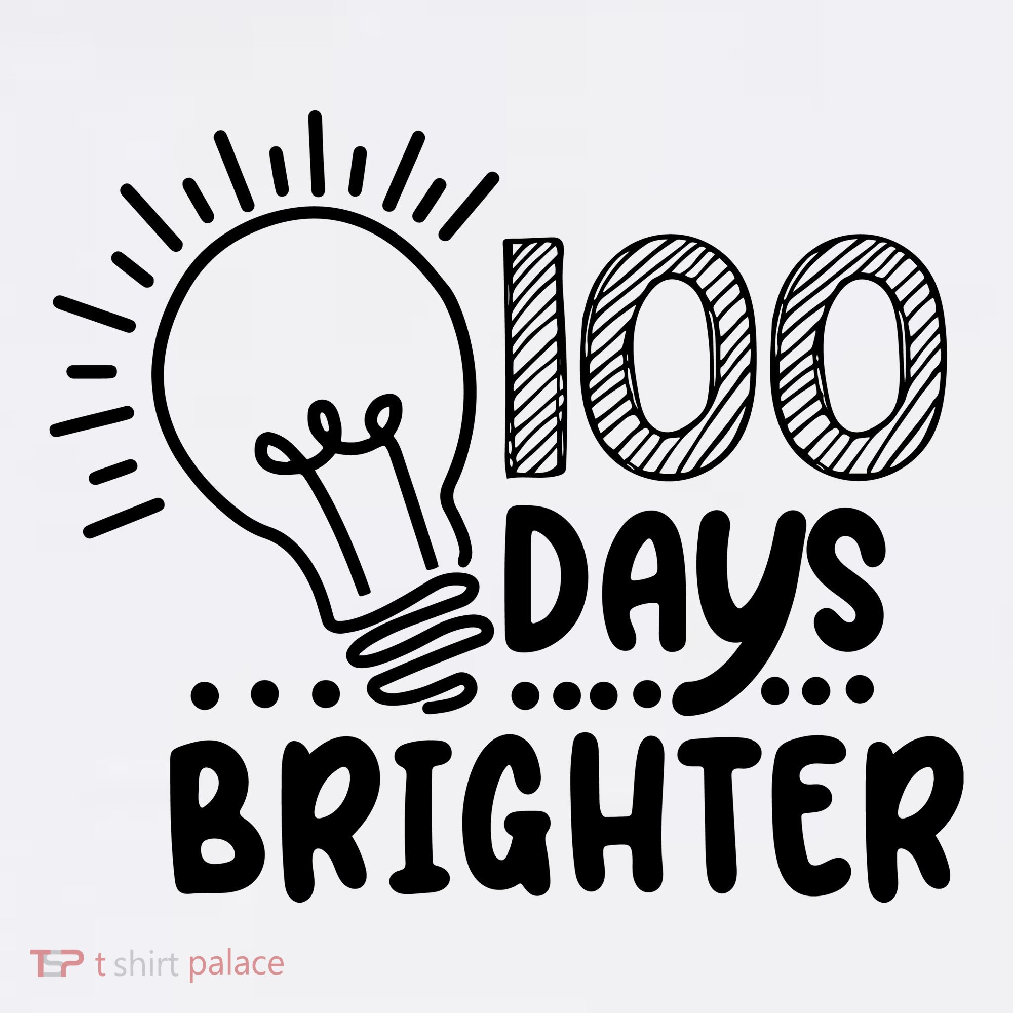 100 Days Brighter Funny Back To School Bucket Hat