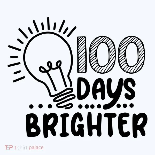 100 Days Brighter Funny Back To School Bucket Hat