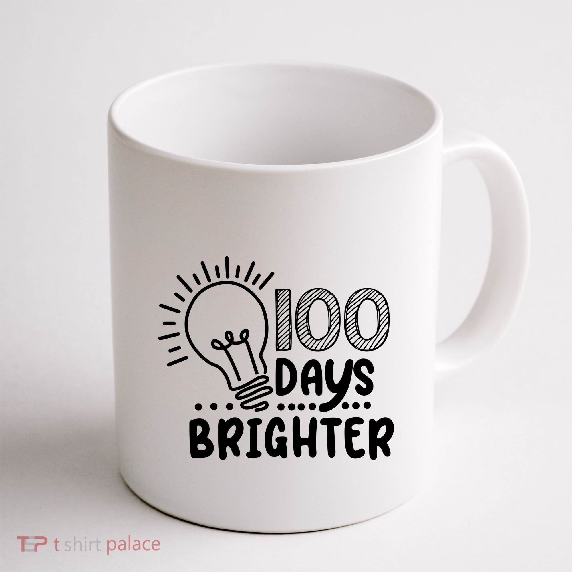 100 Days Brighter Funny Back To School Coffee Mug