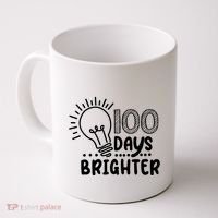 100 Days Brighter Funny Back To School Coffee Mug thumb 0