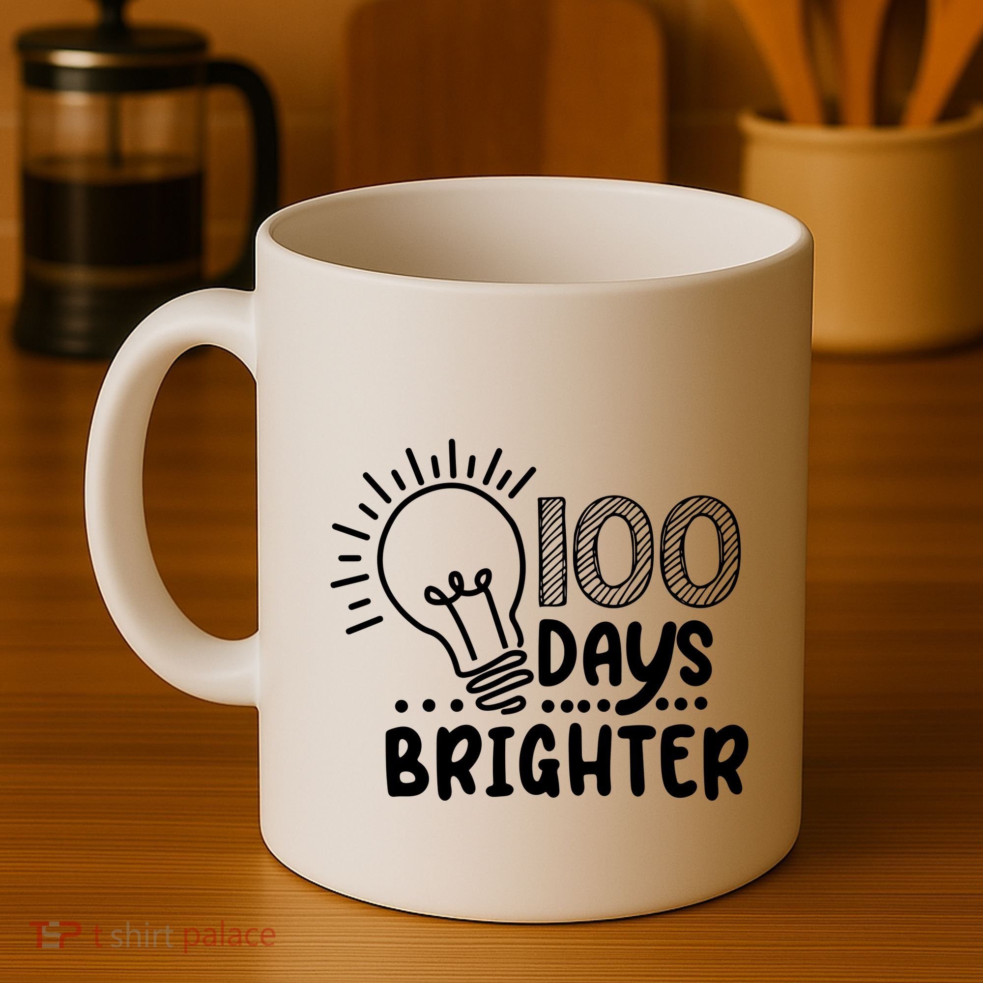 100 Days Brighter Funny Back To School Coffee Mug