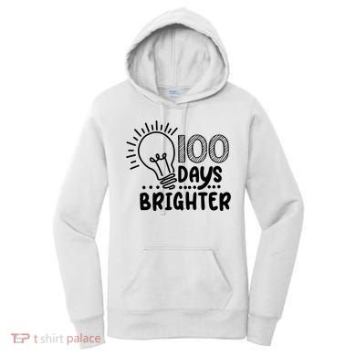100 Days Brighter Funny Back To School Women's Hoodie