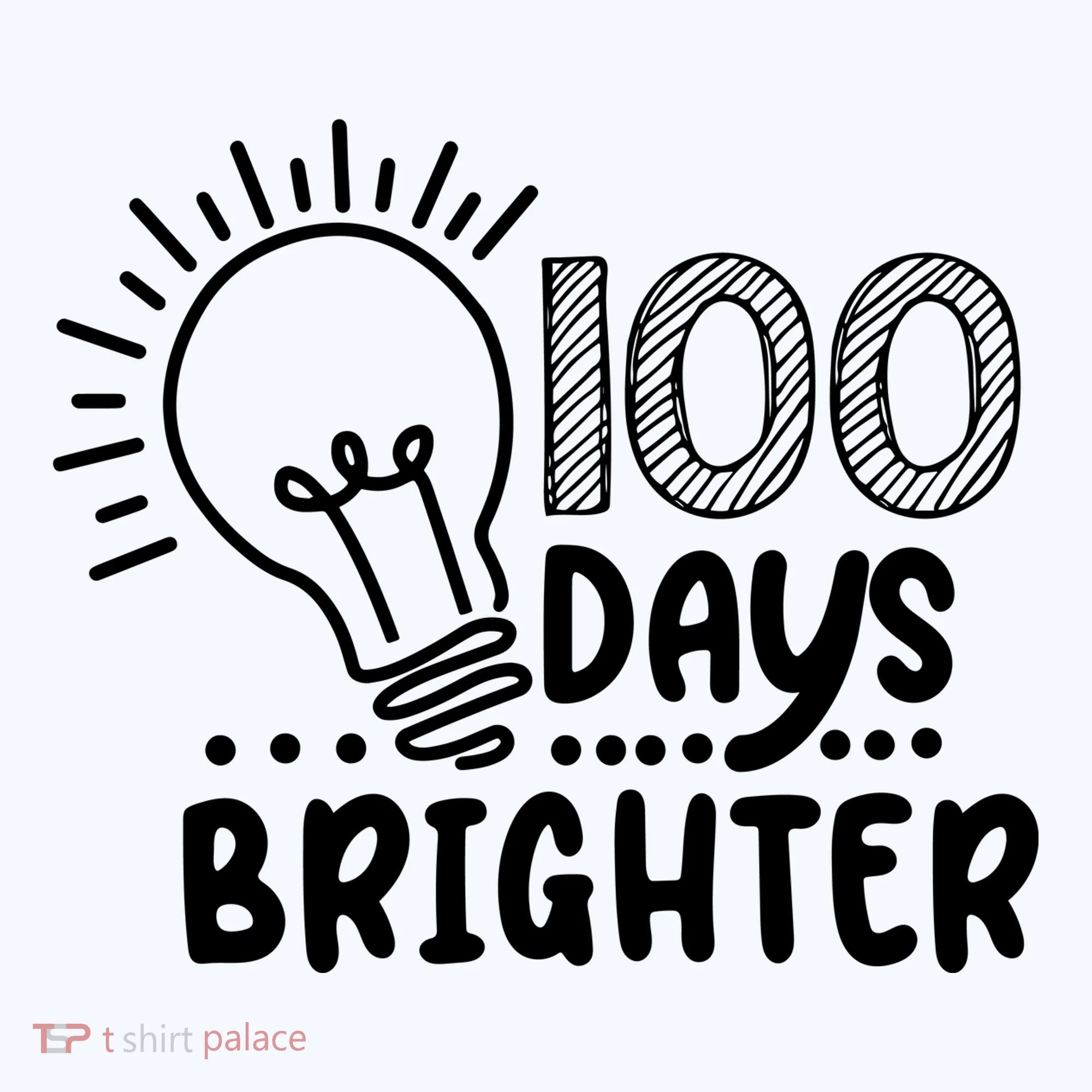 100 Days Brighter Funny Back To School Baby Bodysuit