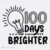 100 Days Brighter Funny Back To School Toddler T-Shirt thumb 4