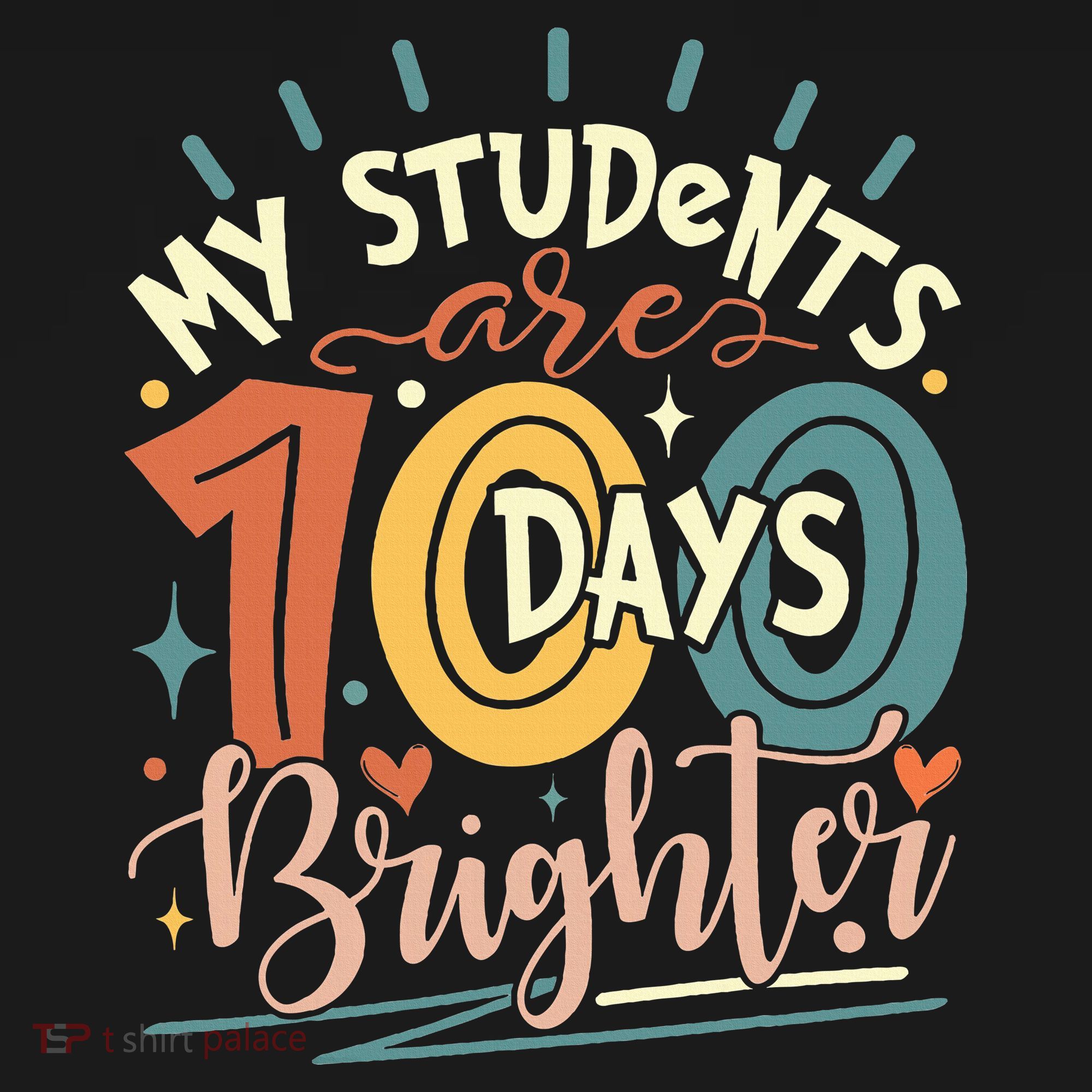 100 Days Brighter Teacher 100th Day Of School Teachers Squad Visor
