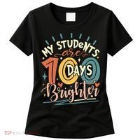 100 Days Brighter Teacher 100th Day Of School Teachers Squad Women's T-Shirt thumb 0