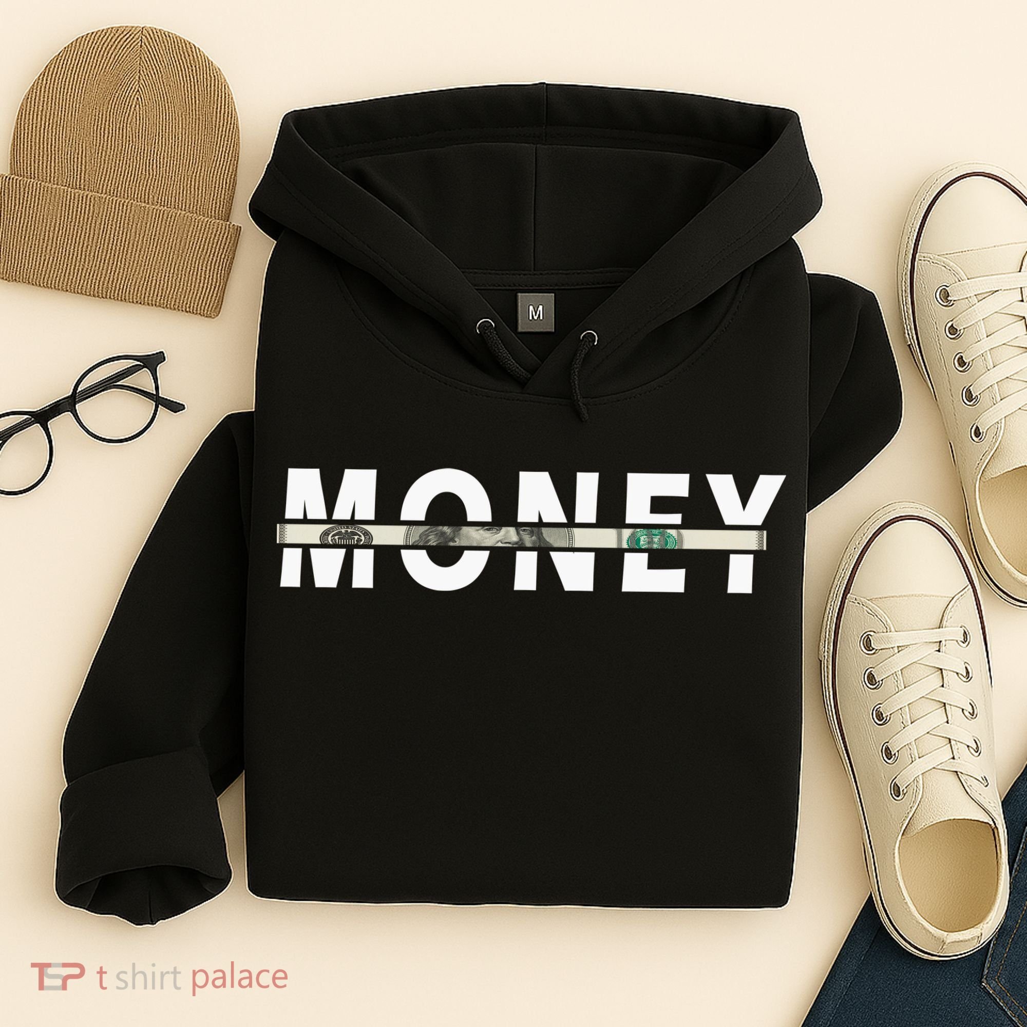 100 Dollar , Funny Money Hoodie