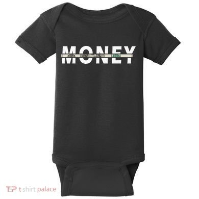 100 Dollar , Funny Money Baby Bodysuit
