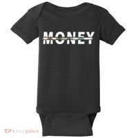 100 Dollar , Funny Money Baby Bodysuit thumb 0