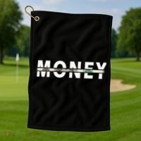 100 Dollar , Funny Money Golf Towel thumb 1