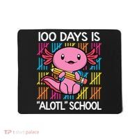100 Days Is Alotl School Funny 100th Day Of School Axolotl Mousepad thumb 0