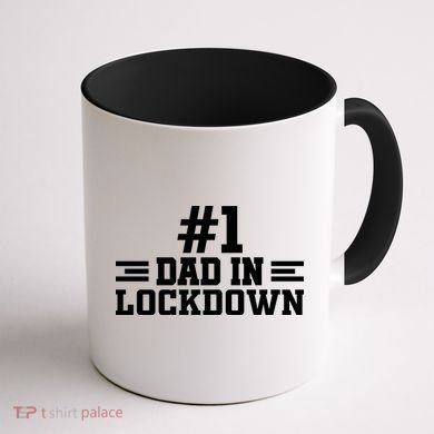 #1 Dad In Lockdown Coffee Mug back