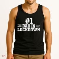 #1 Dad In Lockdown Tank Top thumb 3