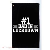 #1 Dad In Lockdown Golf Towel thumb 0