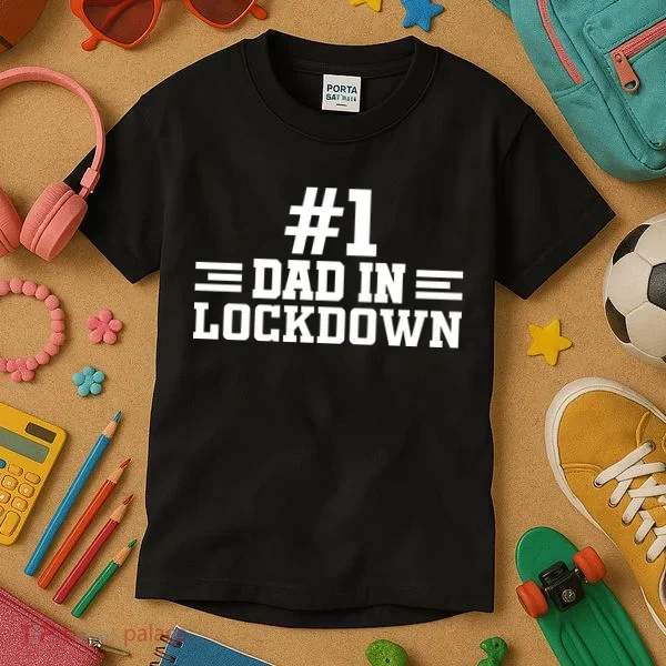 #1 Dad In Lockdown Kids T-Shirt