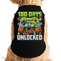 100 Days Level Unlocked Gaming 100th Day Of School Doggie Tank thumb 0