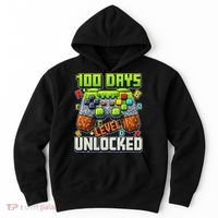 100 Days Level Unlocked Gaming 100th Day Of School Hoodie thumb 0