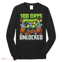 100 Days Level Unlocked Gaming 100th Day Of School Long Sleeve Shirt thumb 0