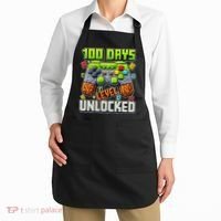 100 Days Level Unlocked Gaming 100th Day Of School Apron thumb 2