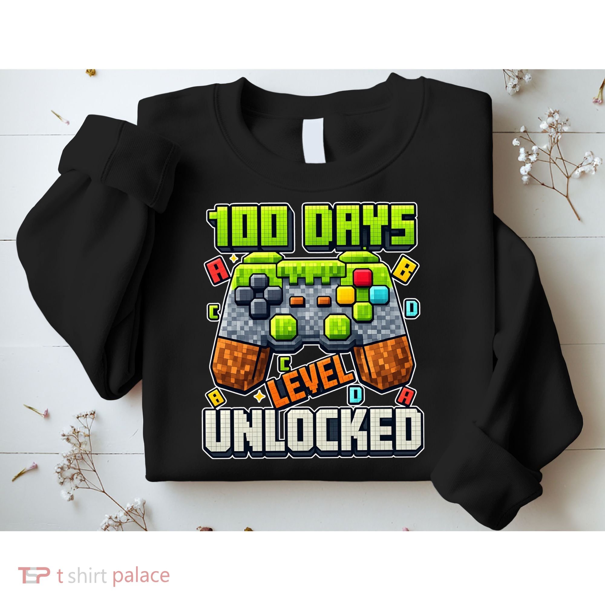 100 Days Level Unlocked Gaming 100th Day Of School Sweatshirt