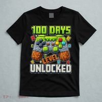 100 Days Level Unlocked Gaming 100th Day Of School T-Shirt thumb 5