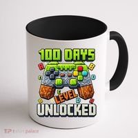 100 Days Level Unlocked Gaming 100th Day Of School Coffee Mug thumb 1
