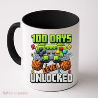 100 Days Level Unlocked Gaming 100th Day Of School Coffee Mug thumb 0
