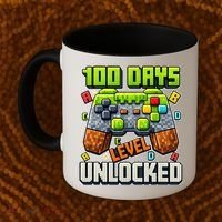 100 Days Level Unlocked Gaming 100th Day Of School Coffee Mug thumb 2