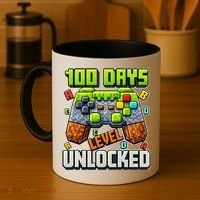 100 Days Level Unlocked Gaming 100th Day Of School Coffee Mug thumb 4