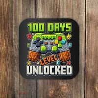 100 Days Level Unlocked Gaming 100th Day Of School Coaster thumb 0