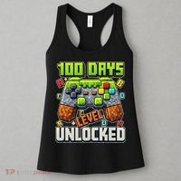 100 Days Level Unlocked Gaming 100th Day Of School Women's Tank Top thumb 3