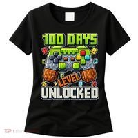 100 Days Level Unlocked Gaming 100th Day Of School Women's T-Shirt thumb 0
