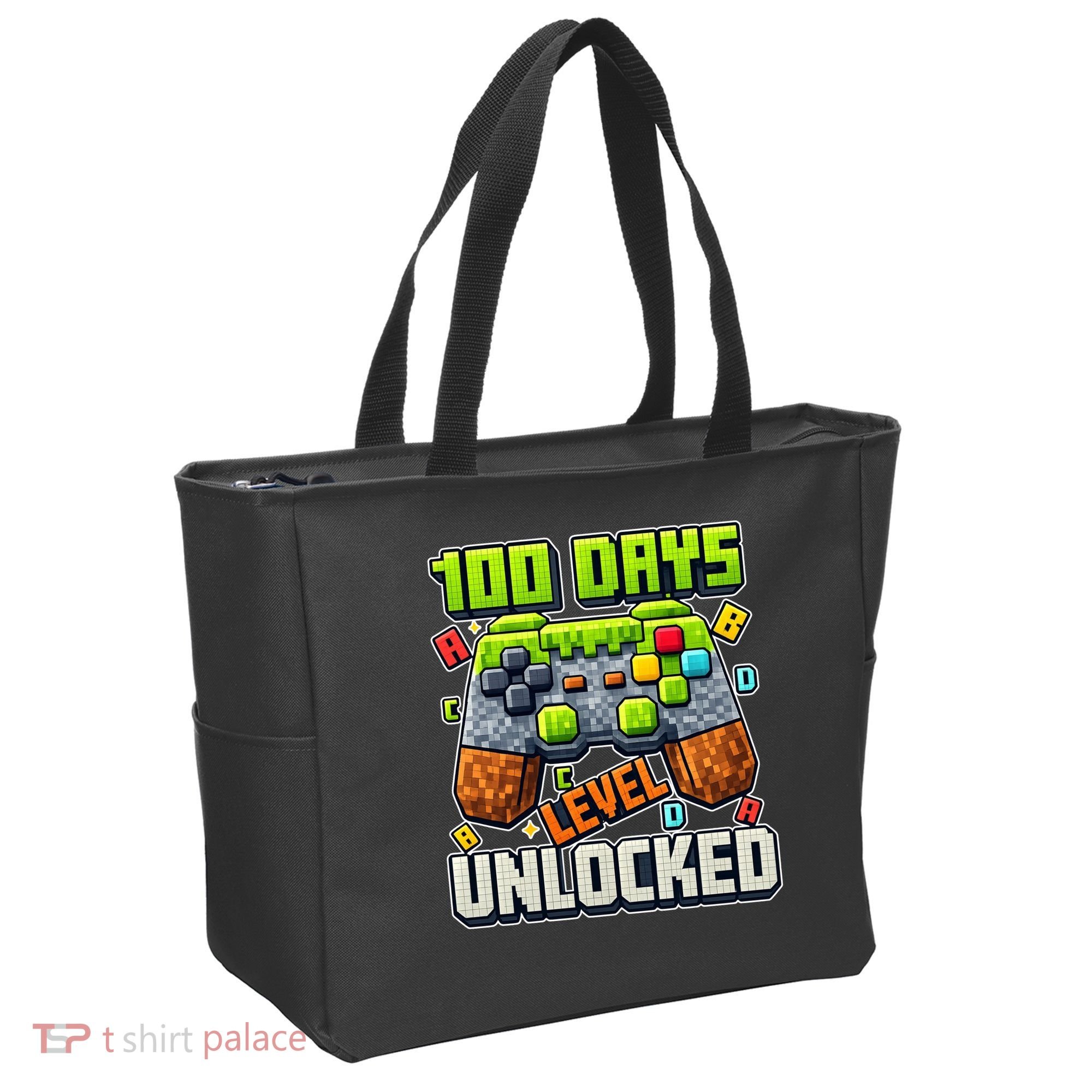 100 Days Level Unlocked Gaming 100th Day Of School Tote Bag