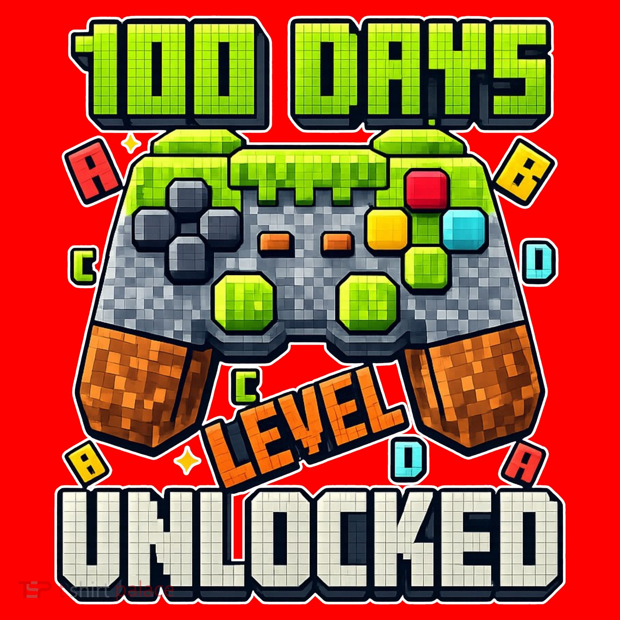 100 Days Level Unlocked Gaming 100th Day Of School Santa Hat