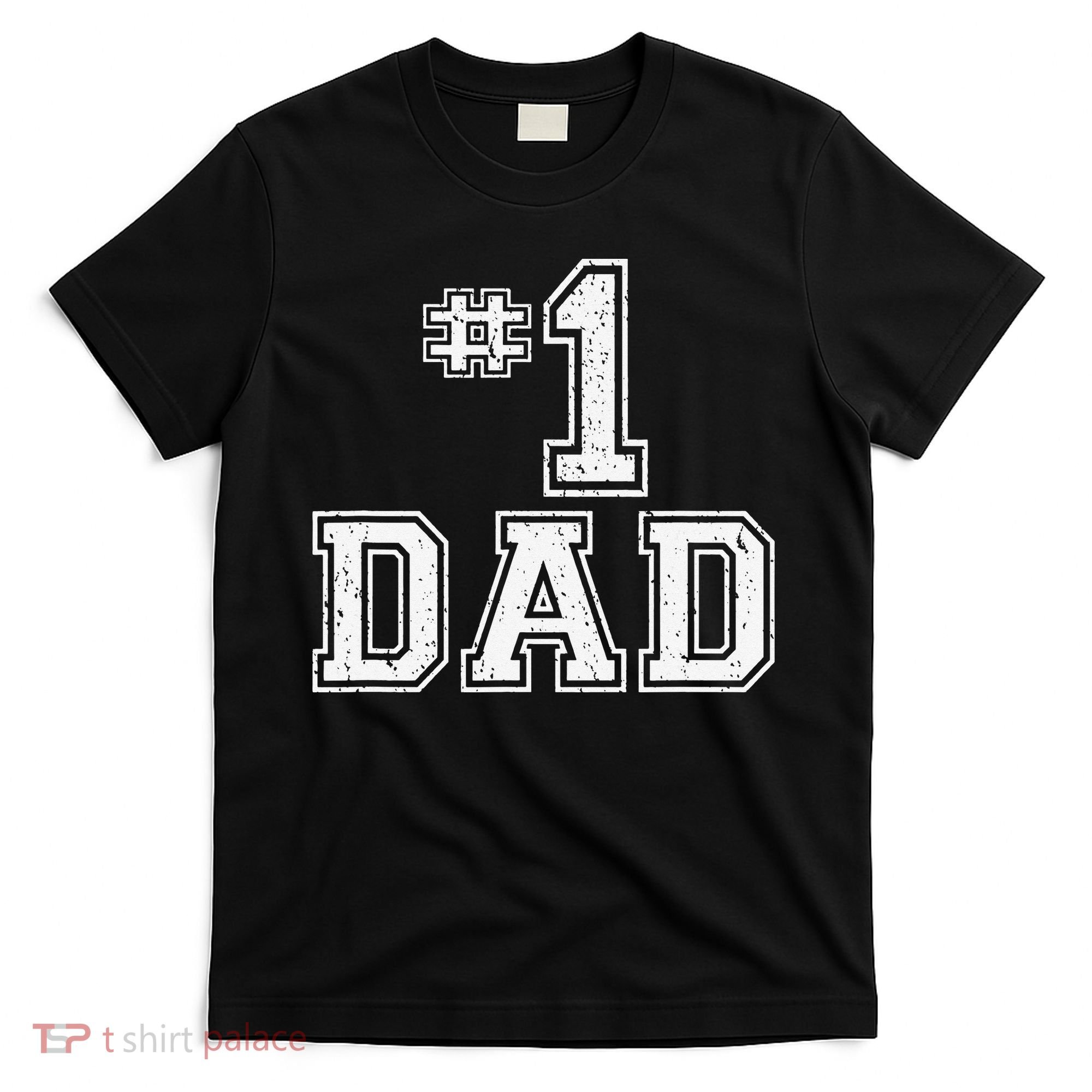 1 Dad Number One Father's Day Vintage Style T-Shirt