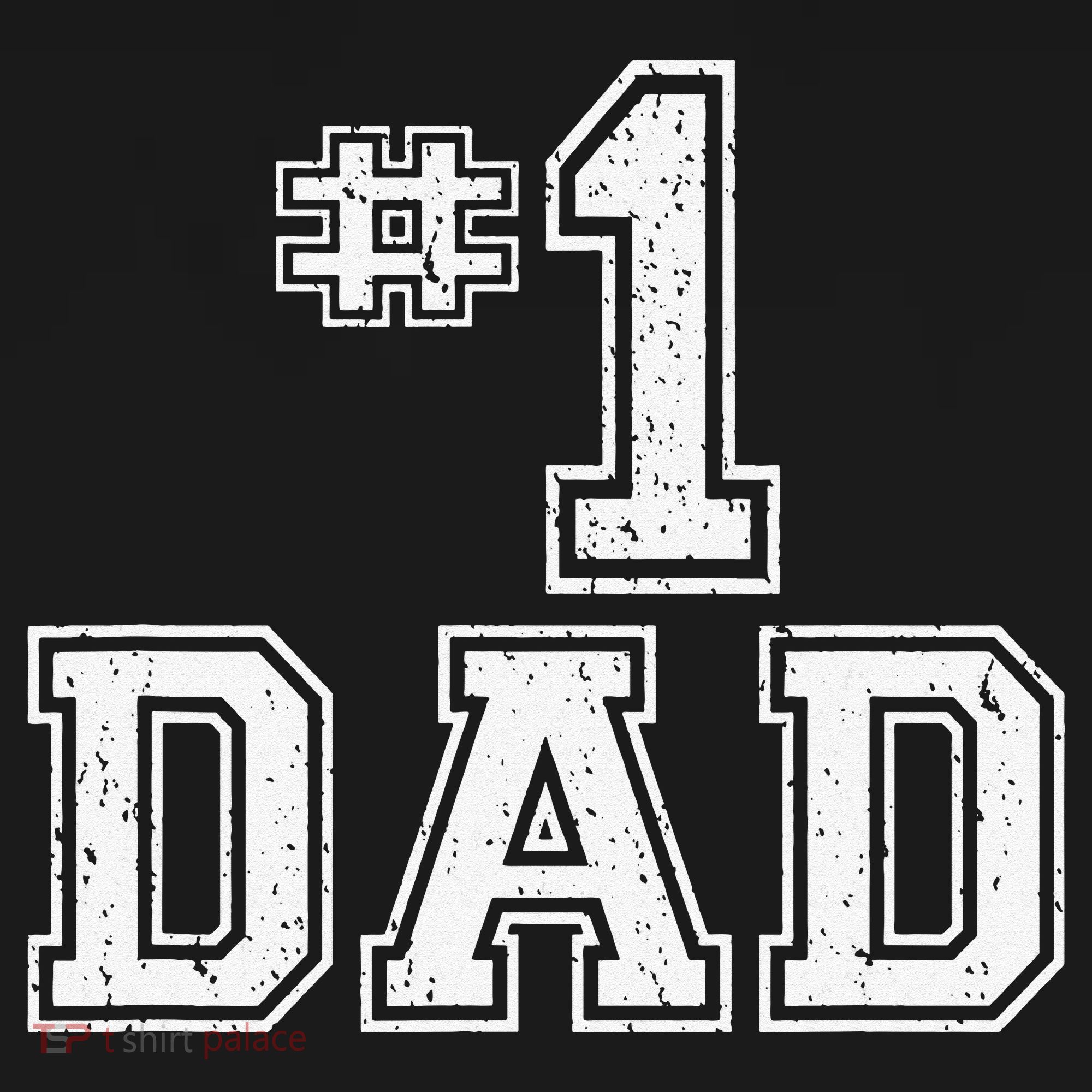 1 Dad Number One Father's Day Vintage Style T-Shirt