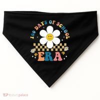 100 Days Of School Era Sunflower Cute USA-Made Doggie Bandana thumb 0