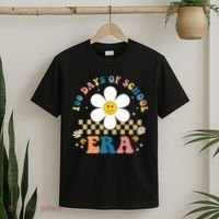 100 Days Of School Era Sunflower Cute T-Shirt thumb 2