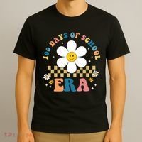 100 Days Of School Era Sunflower Cute T-Shirt thumb 3