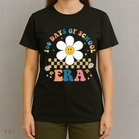 100 Days Of School Era Sunflower Cute T-Shirt thumb 4