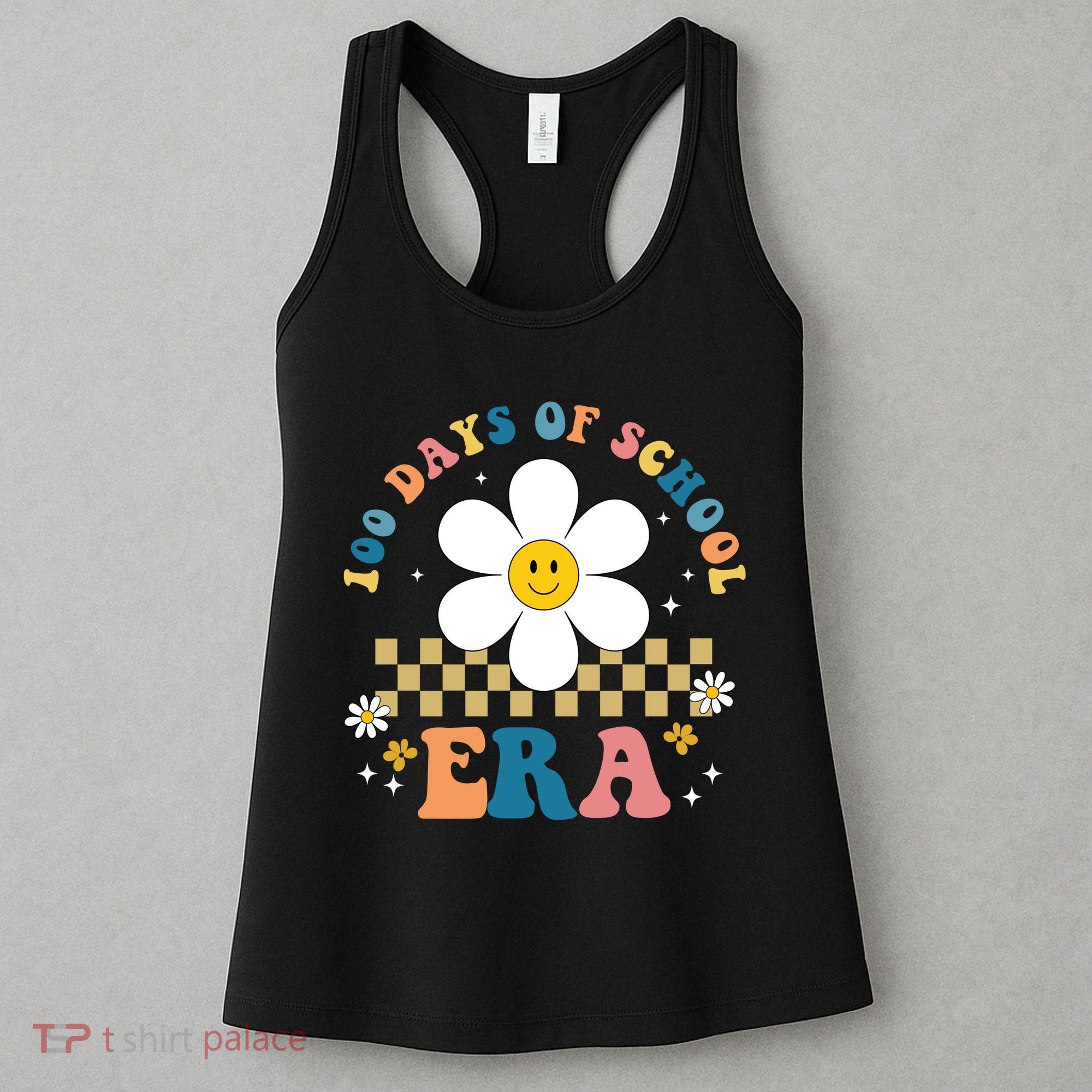 100 Days Of School Era Sunflower Cute Women's Tank Top