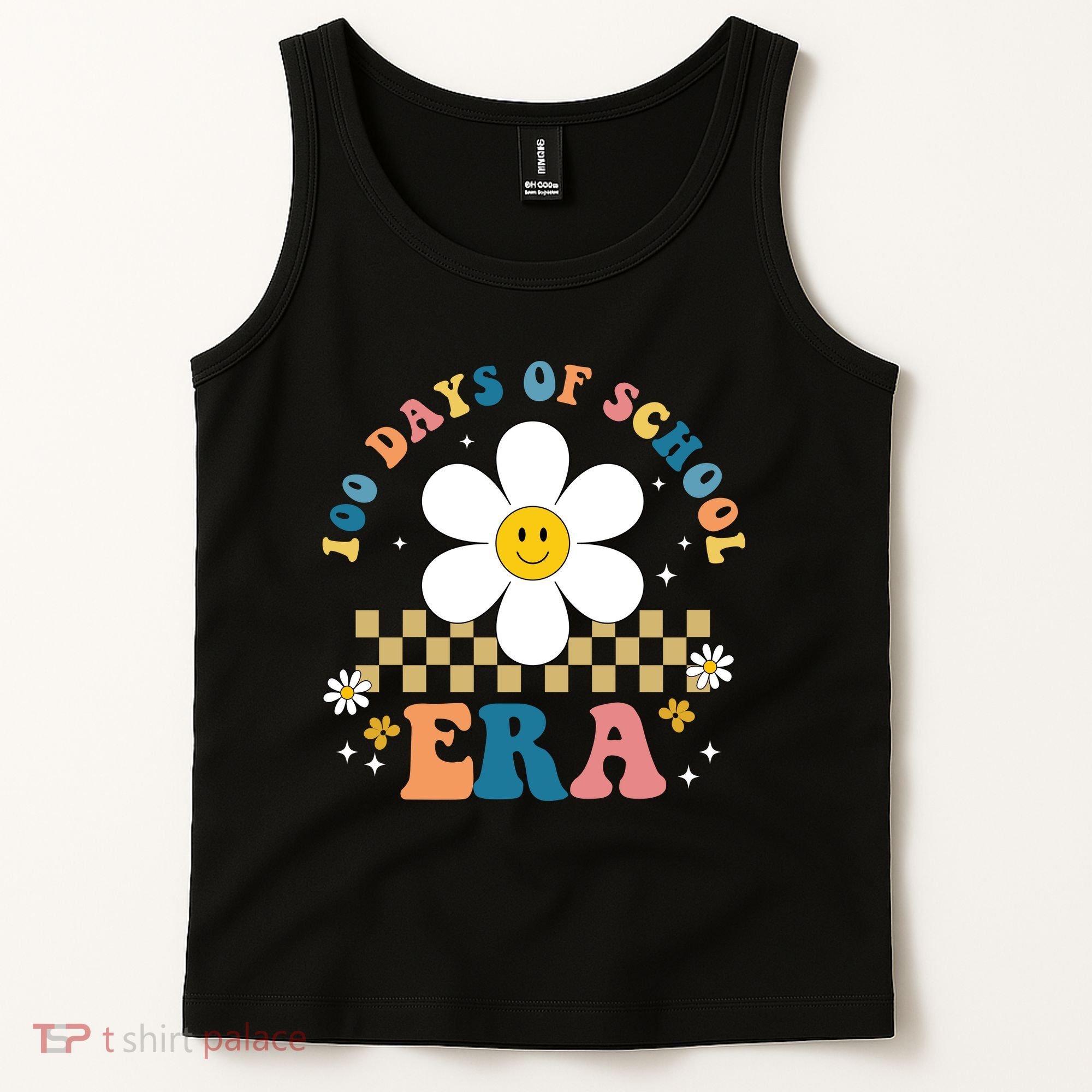 100 Days Of School Era Sunflower Cute Tank Top