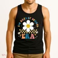 100 Days Of School Era Sunflower Cute Tank Top thumb 3